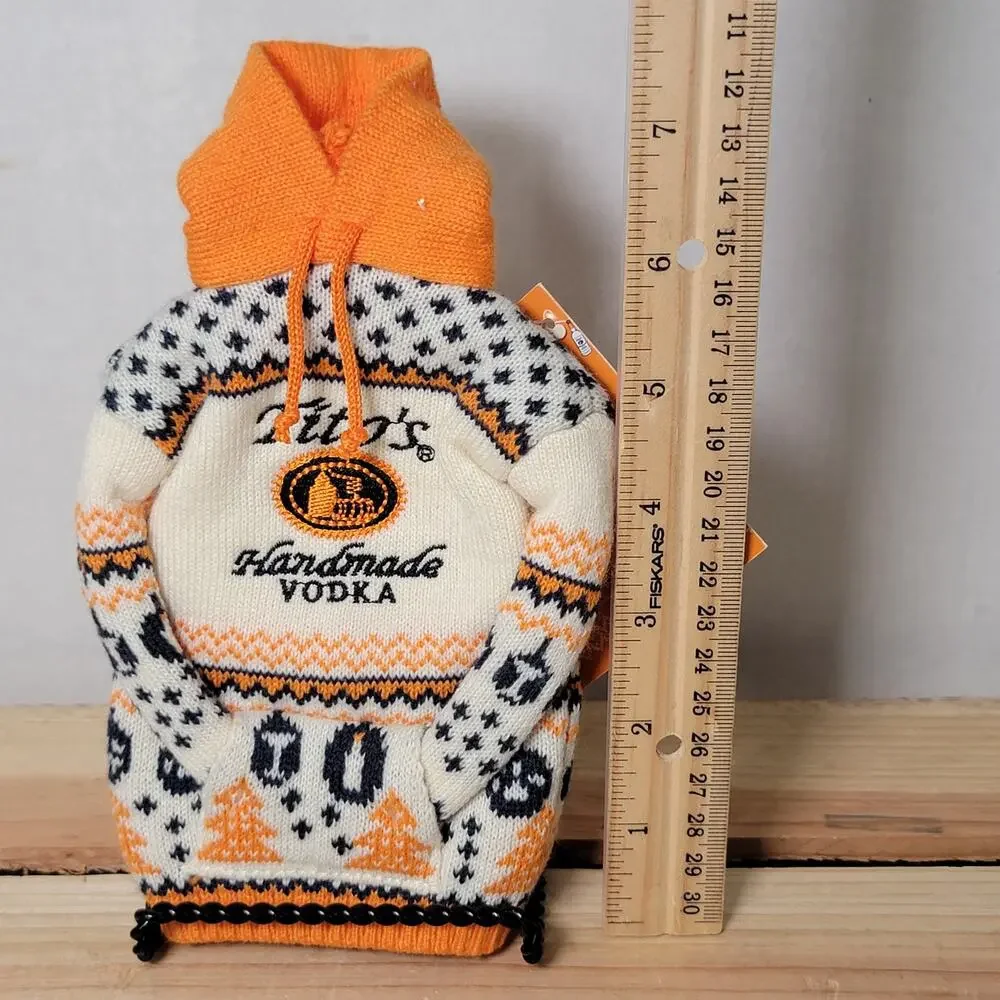 Tito's Handmade Vodka Knit Sweater Bottle Koozie 